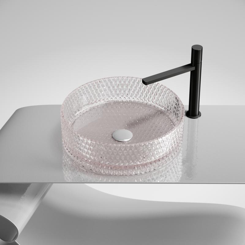 Раковина Ceramicanova Cristal CN6061 розовая