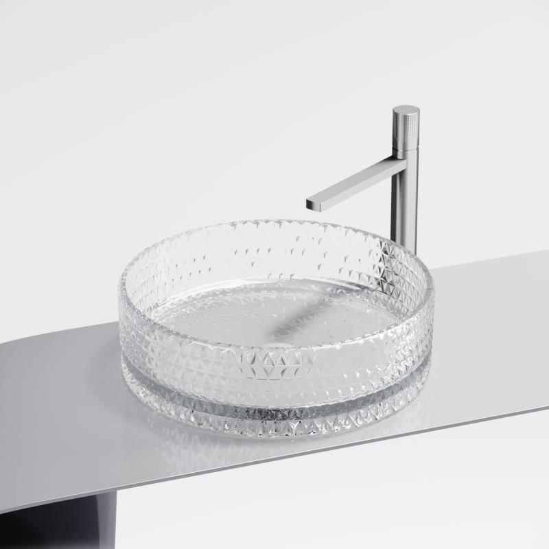 Раковина Ceramicanova Cristal CN6062 прозрачная