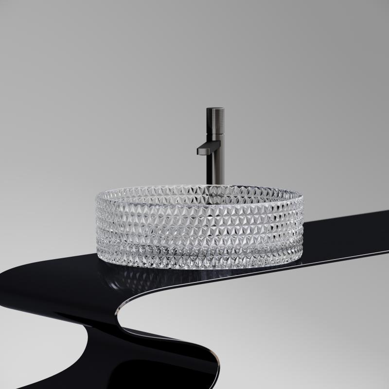 Раковина Ceramicanova Cristal CN6062 прозрачная