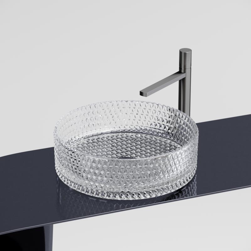 Раковина Ceramicanova Cristal CN6062 прозрачная