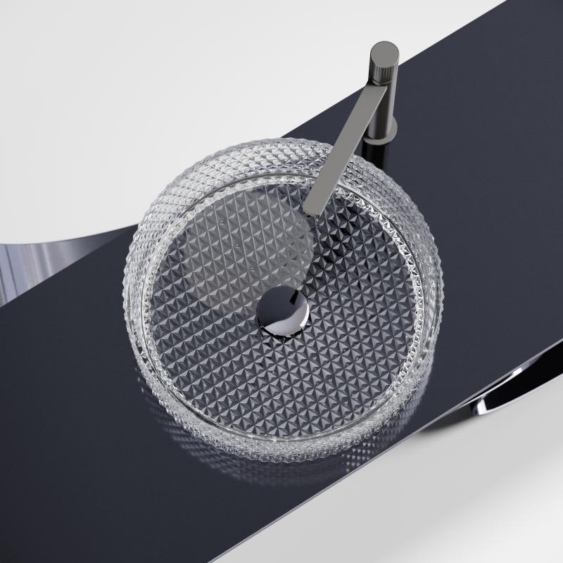 Раковина Ceramicanova Cristal CN6062 прозрачная