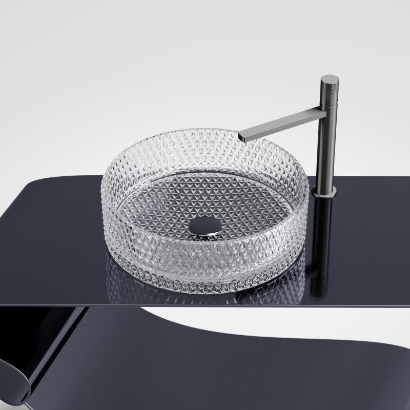 Раковина Ceramicanova Cristal CN6062 прозрачная