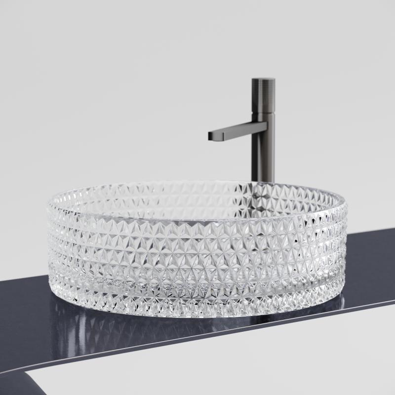 Раковина Ceramicanova Cristal CN6062 прозрачная