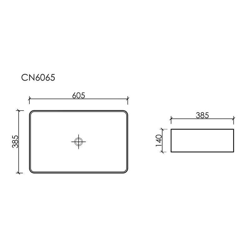 Раковина Ceramicanova Element CN6065 белая глянцевая