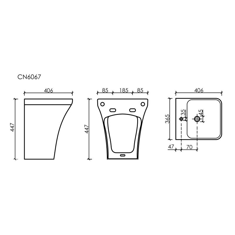 Раковина Ceramicanova Dion CN6067MB черная матовая