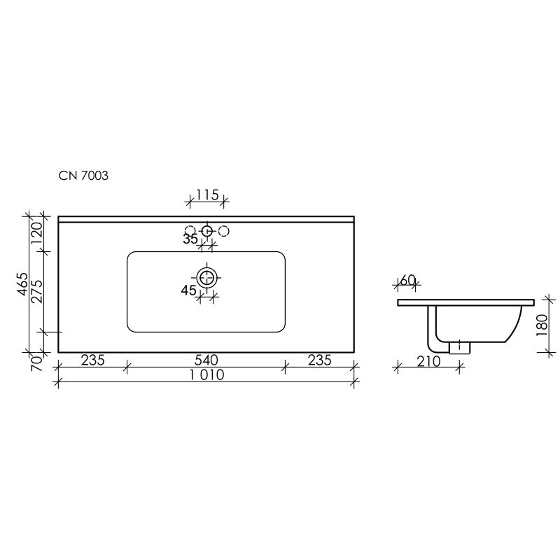 Раковина Ceramicanova Element CN7003MB черная