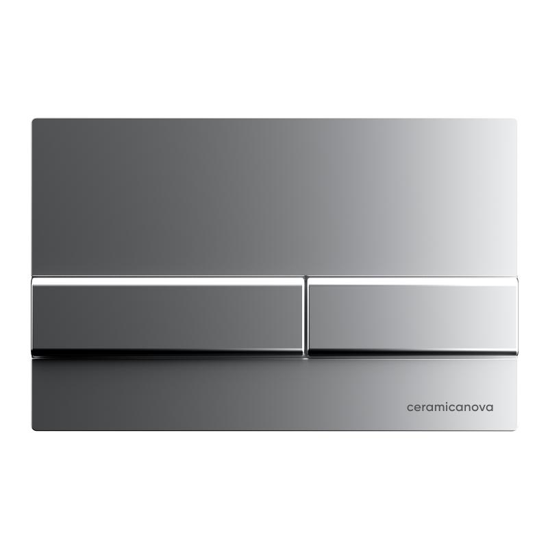 Комплект унитаза с инсталляцией Ceramicanova Play CN3001_1002M_1000 с сиденьем Микролифт и клавишей смыва Хром матовый