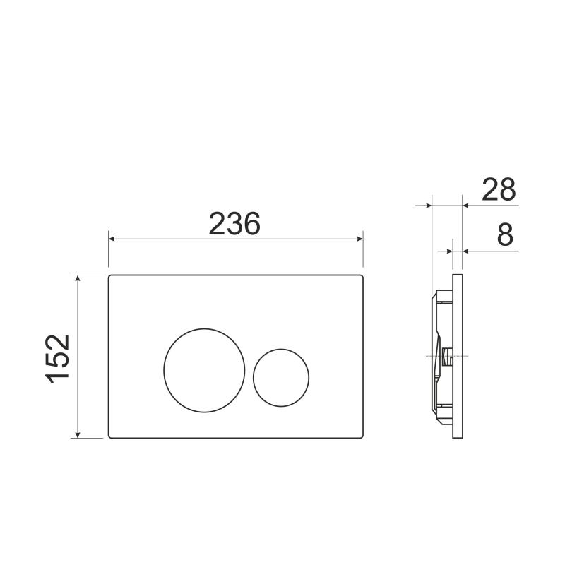 Комплект унитаза с инсталляцией Ceramicanova Metric CN3007_1001M_1000 с сиденьем Микролифт и клавишей смыва Хром матовый