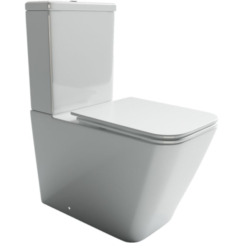 Унитаз-компакт Ceramicanova Cubic CN1803 с микролифтом, безободковый