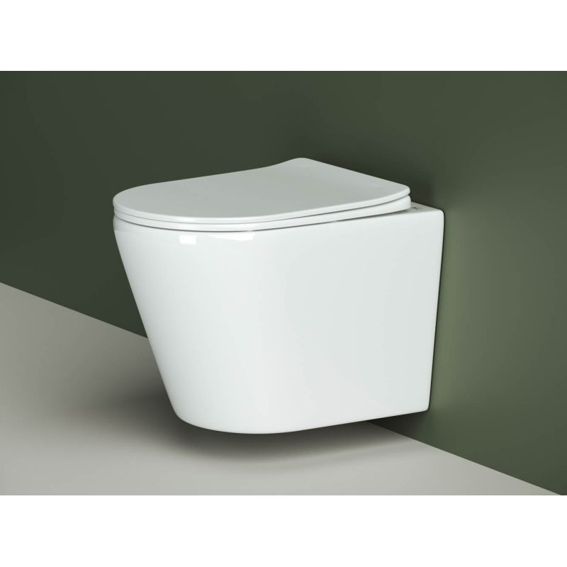 Унитаз-компакт Ceramicanova Cubic CN1803 с микролифтом, безободковый