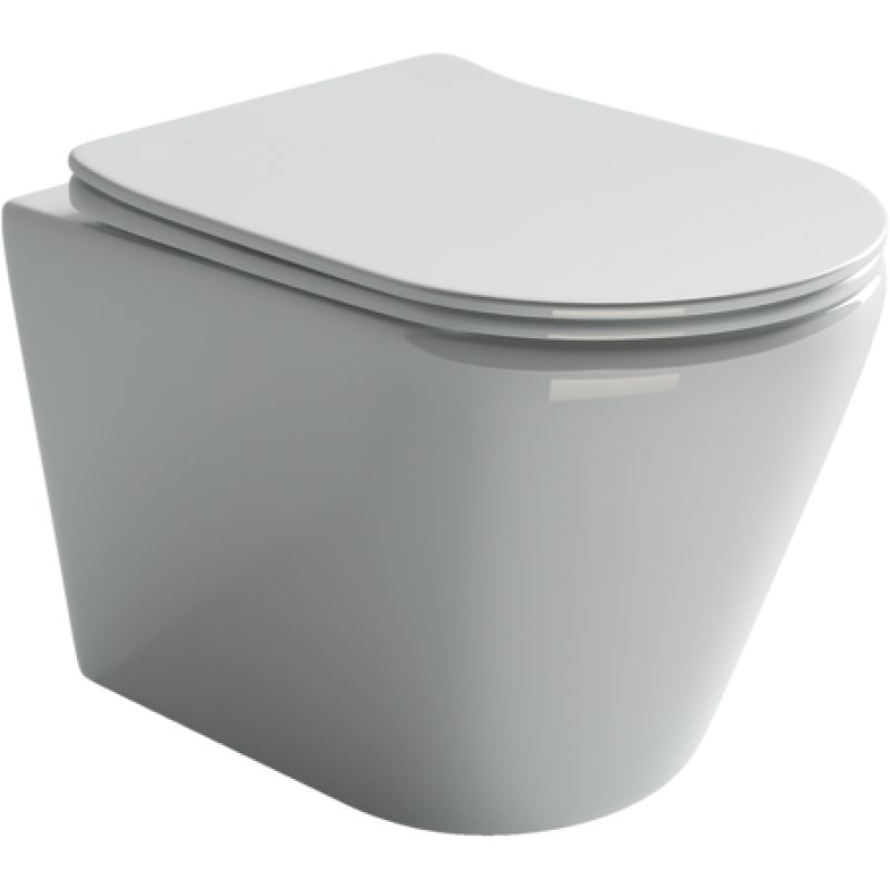 Унитаз подвесной Ceramicanova Highlight Rimless CN1804 с микролифтом, безободковый