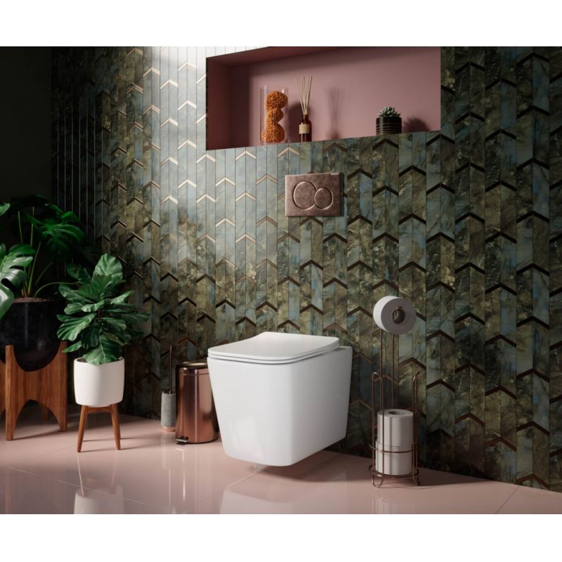 Унитаз подвесной Ceramicanova Cubic CN1806 с микролифтом, безободковый