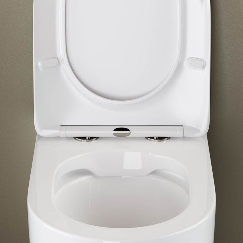 Унитаз приставной Ceramicanova Mia CN1810 с микролифтом, безободковый