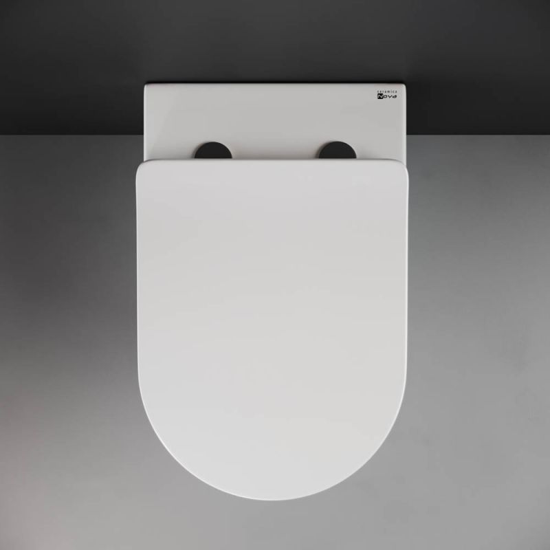 Унитаз приставной Ceramicanova Highlight Rimless CN1812 с микролифтом, безободковый