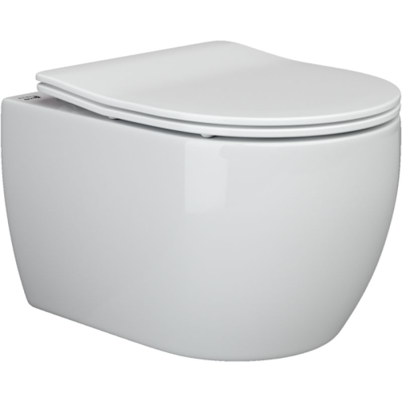 Унитаз подвесной Ceramicanova Play CN3001 с микролифтом, безободковый