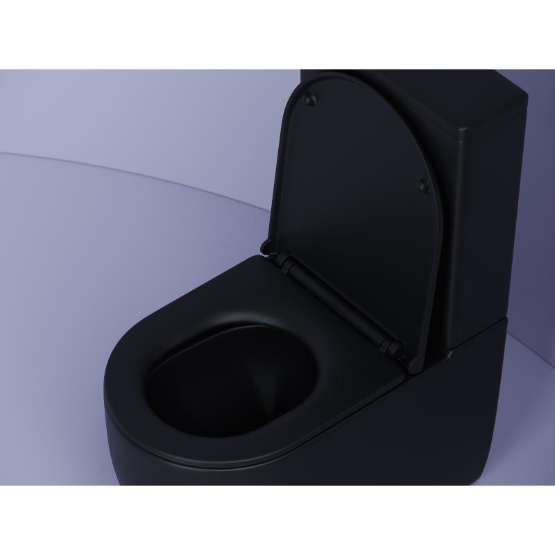 Унитаз-компакт Ceramicanova Metropol CN4001MB черный матовый