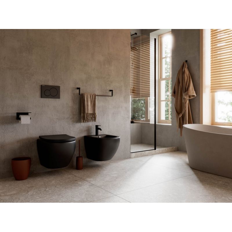 Унитаз подвесной Ceramicanova Metropol CN4002MB безободковый