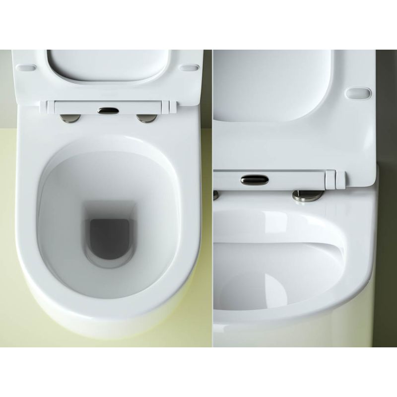 Унитаз приставной Ceramicanova Metropol CN4004 безободковый