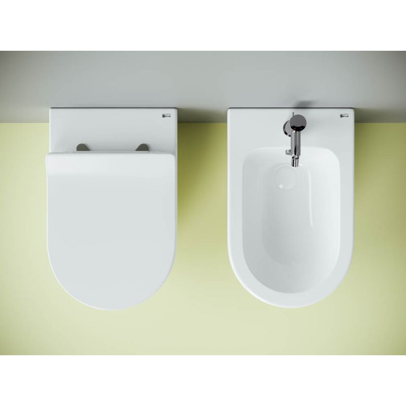 Унитаз приставной Ceramicanova Metropol CN4004 безободковый