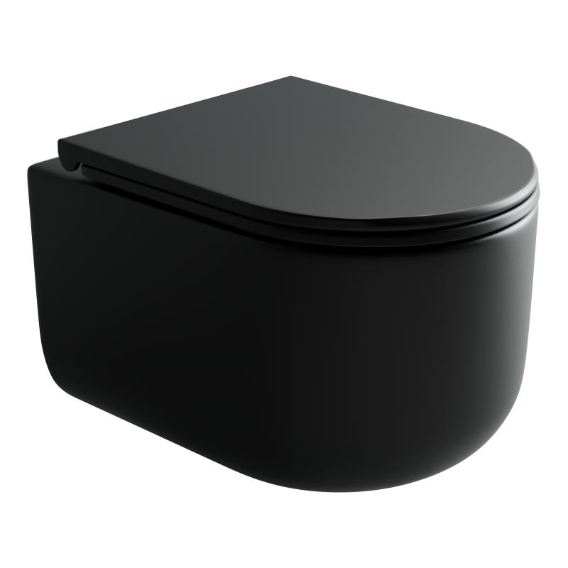 Унитаз подвесной Ceramicanova Ulma Rimless CN4006MB черный матовый