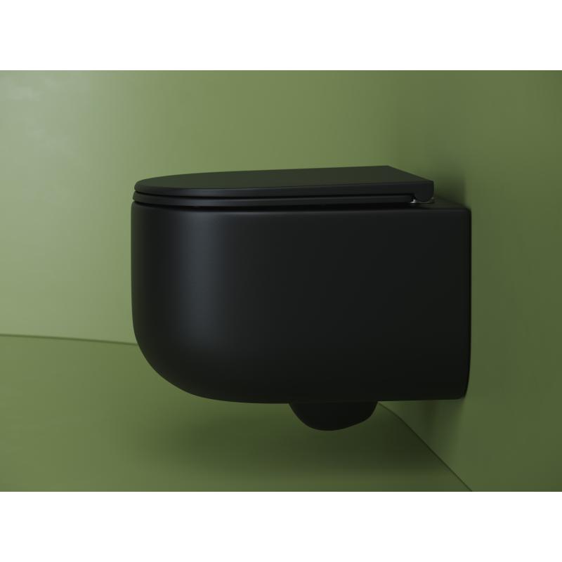 Унитаз подвесной Ceramicanova Ulma Rimless CN4006MB черный матовый