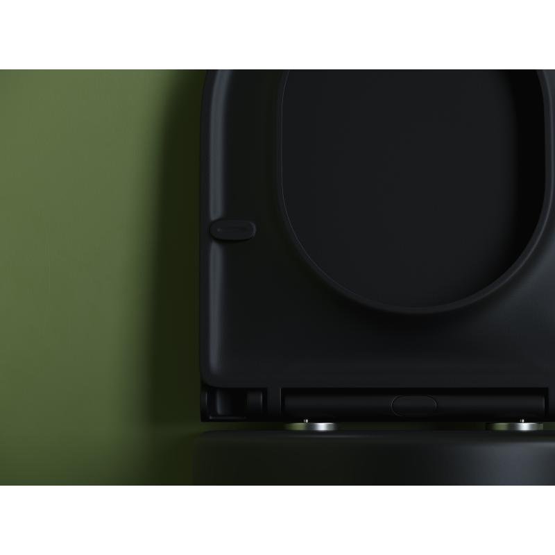Унитаз подвесной Ceramicanova Ulma Rimless CN4006MB черный матовый