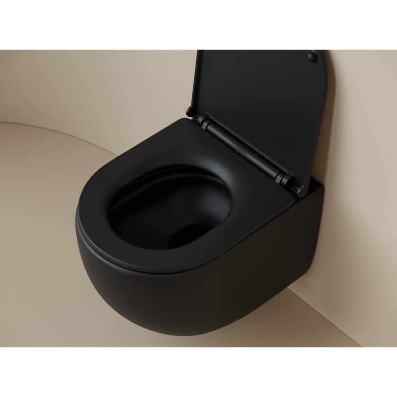 Унитаз подвесной Ceramicanova UP Rimless CN4007MB черный матовый