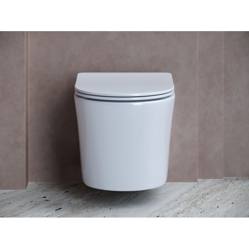 Унитаз подвесной Ceramicanova Balearica Rimless CN6000 белый