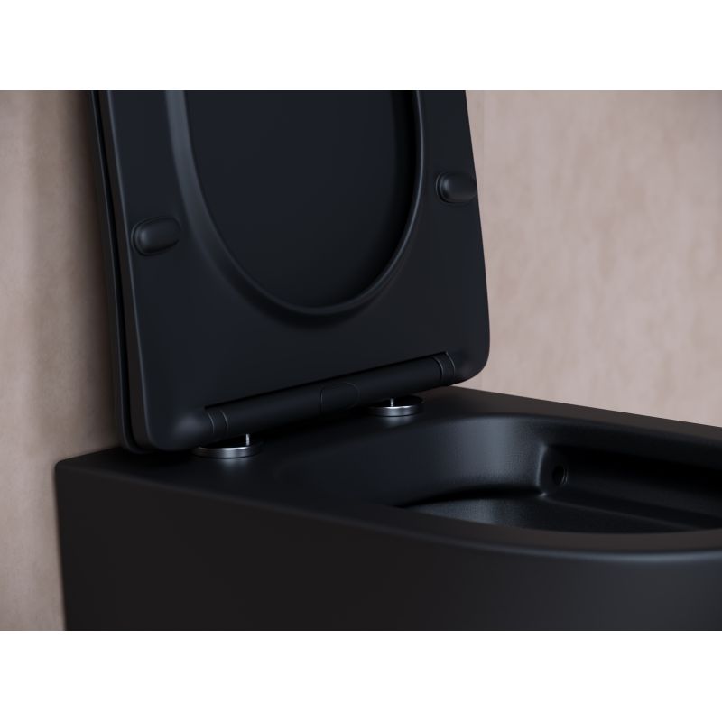 Унитаз подвесной Ceramicanova Balearica Rimless CN6000MB черный матовый