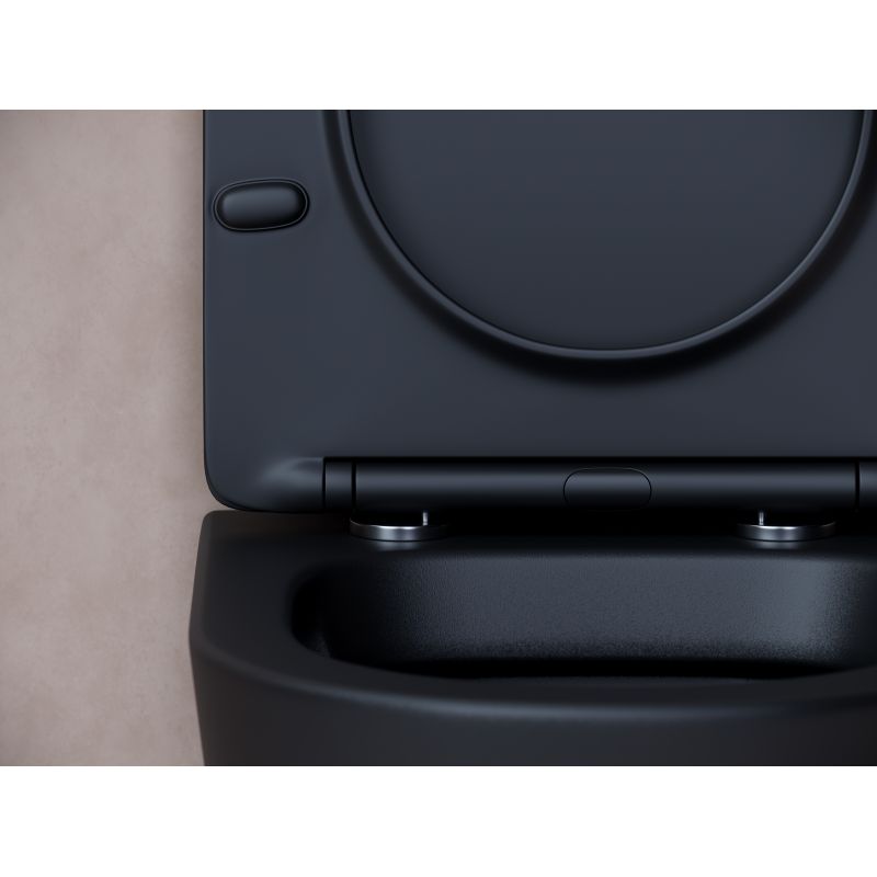 Унитаз подвесной Ceramicanova Balearica Rimless CN6000MB черный матовый