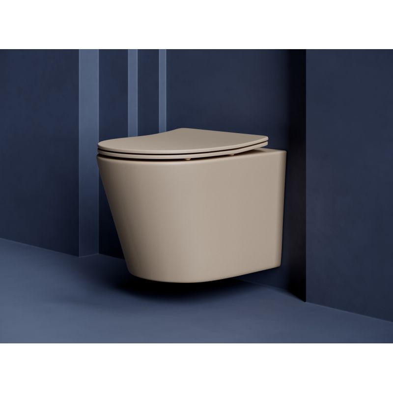 Унитаз подвесной Ceramicanova Balearica Rimless CN6000MC капучино матовый