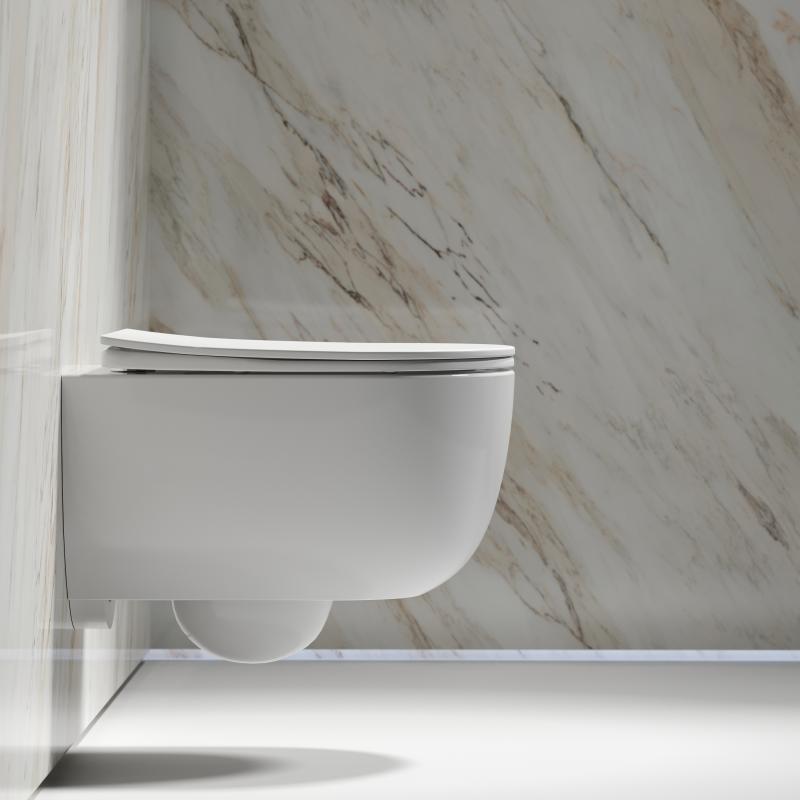 Унитаз подвесной Ceramicanova Modena Rimless CN6063, белый