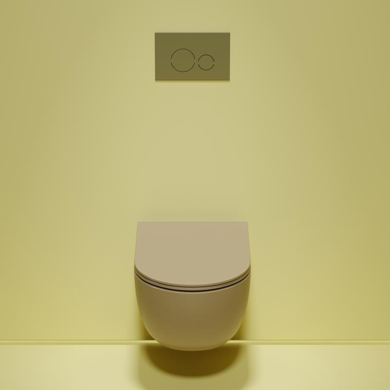 Унитаз подвесной Ceramicanova Modena Rimless CN6063MC, капучино