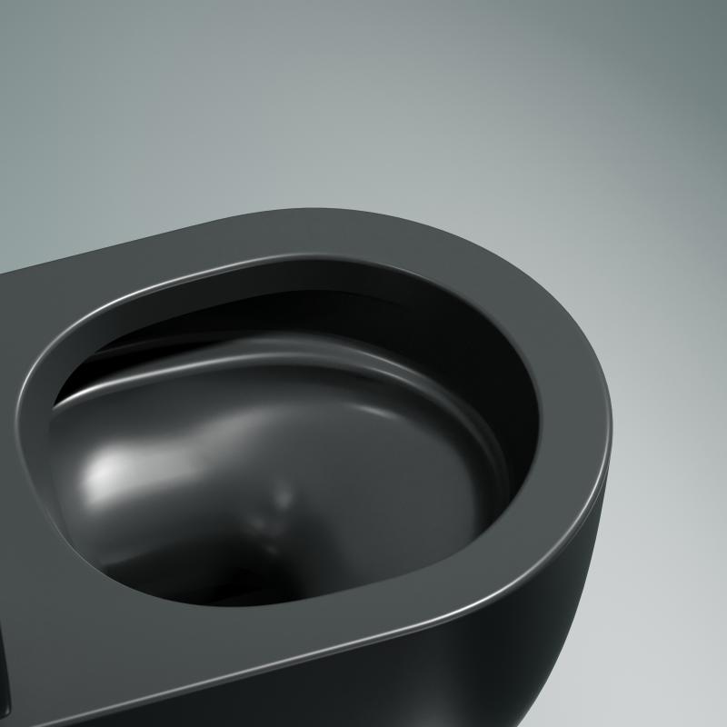 Унитаз подвесной Ceramicanova Modena Rimless CN6063MDH темный антрацит