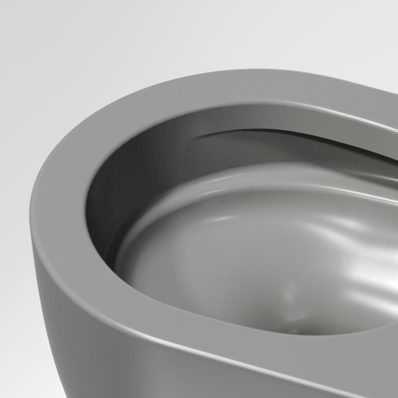 Унитаз подвесной Ceramicanova Modena Rimless CN6063MH, антрацит