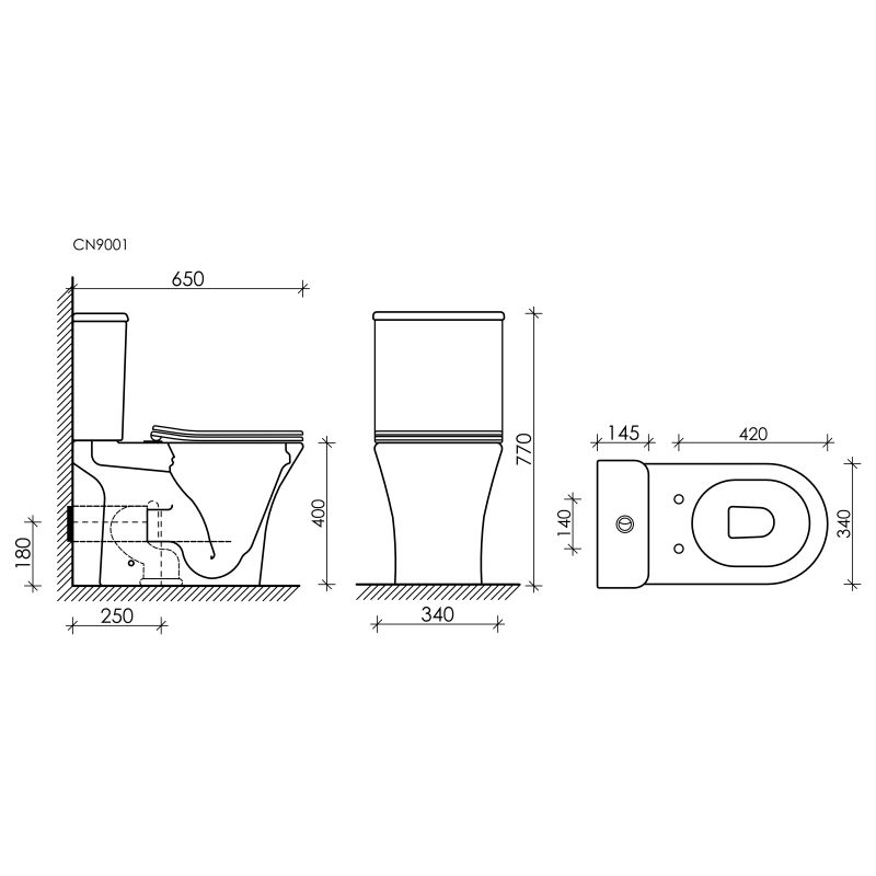Унитаз-компакт Ceramicanova Fortuna Rimless CN9001