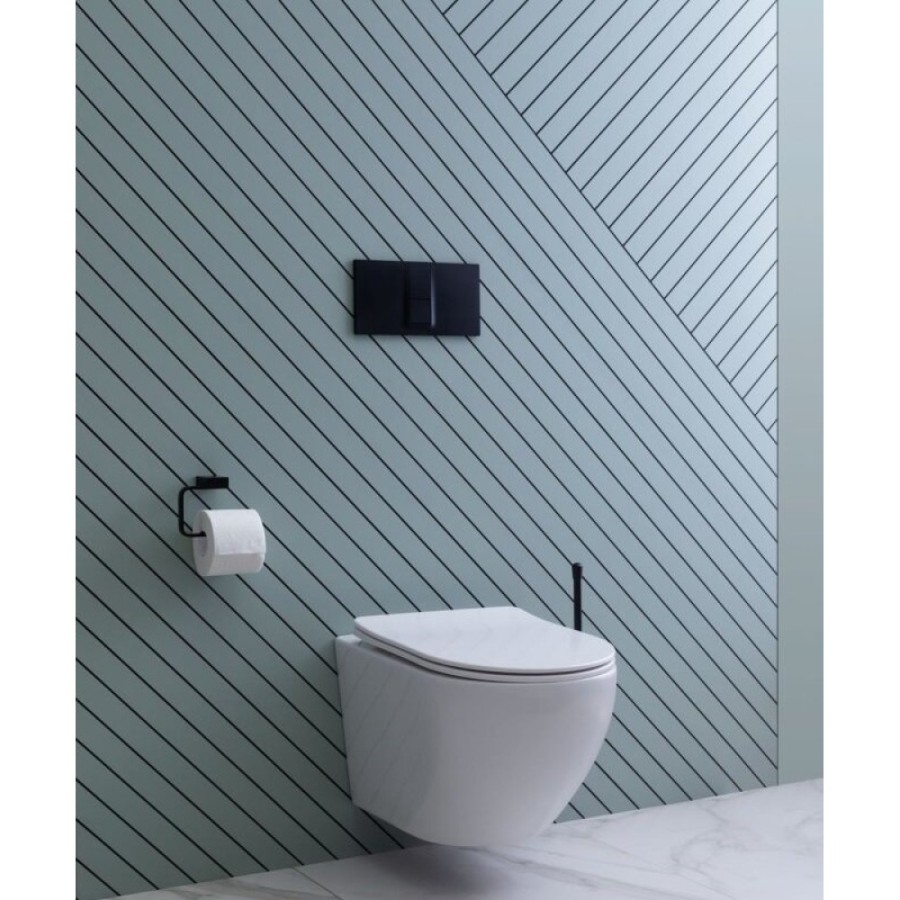 Подвесной безободковый унитаз Aquanet Cetus 2.0 W LX-1901 (243541), крышка микролифт Slimseat, цвет белый