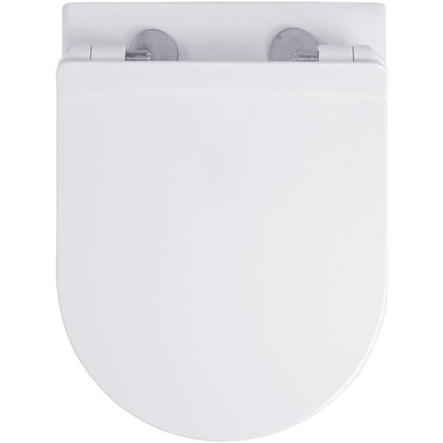 Подвесной безободковый унитаз Aquanet Tornado CETUS W Short T 332171, крышка микролифт, цвет белый