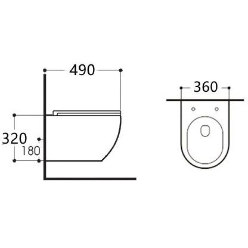 Подвесной безободковый унитаз Aquanet Tornado CETUS W Short T 332171, крышка микролифт, цвет белый