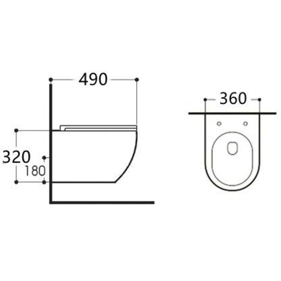 Подвесной безободковый унитаз Aquanet Tornado CETUS W Short T 332171, крышка микролифт, цвет белый