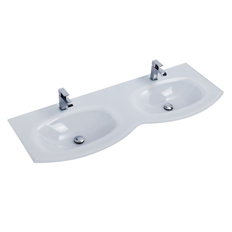 Стеклянная раковина с двумя чашами CEZARES 82412 Extra-light Стеклянная раковина с двумя чашами CEZARES 82412 Extra-light