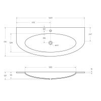 Стеклянная раковина CEZARES EDEN 82368 Extra light
