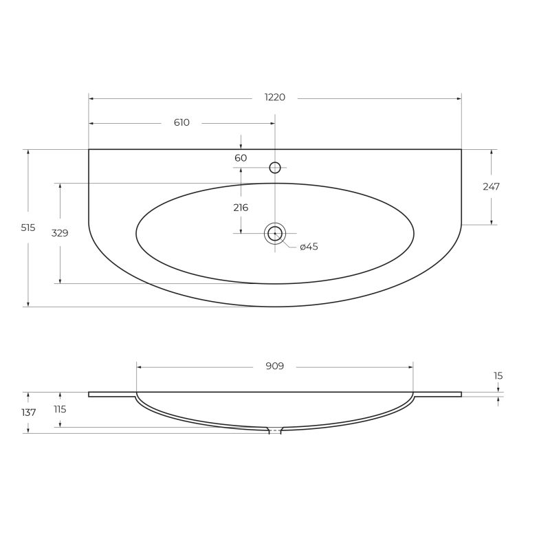 Стеклянная раковина CEZARES EDEN 82368 Extra light