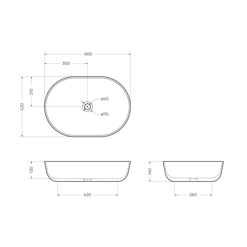Керамическая раковина CEZARES BELLAGIO 50179 Bianco