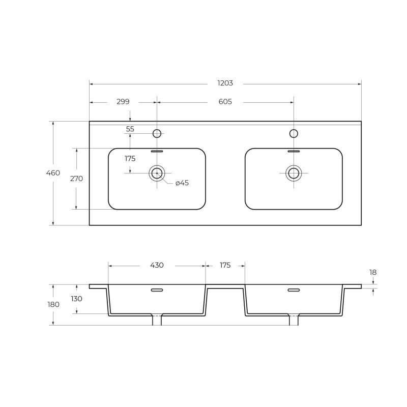 Керамическая раковина CEZARES 50135