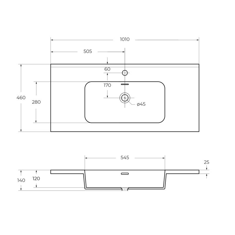 Раковина из искусственного мрамора CEZARES 50170