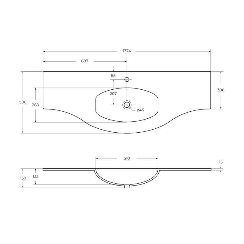 Стеклянная раковина CEZARES 82411 Extra-light