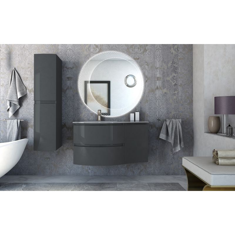 Колонна подвесная с двумя распашными дверцами, реверсивная VAGUE CEZARES 44323 Серый