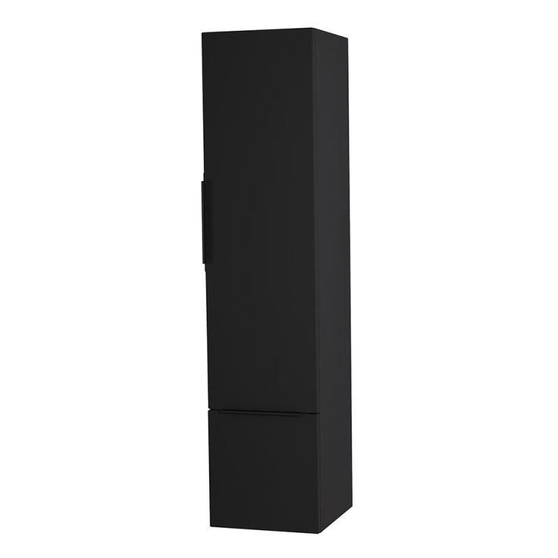 Колонна подвесная с распашной дверью, с зеркалом внутри, одним выдвижным ящиком, реверсивная CEZARES PREMIUM 55502 Черный