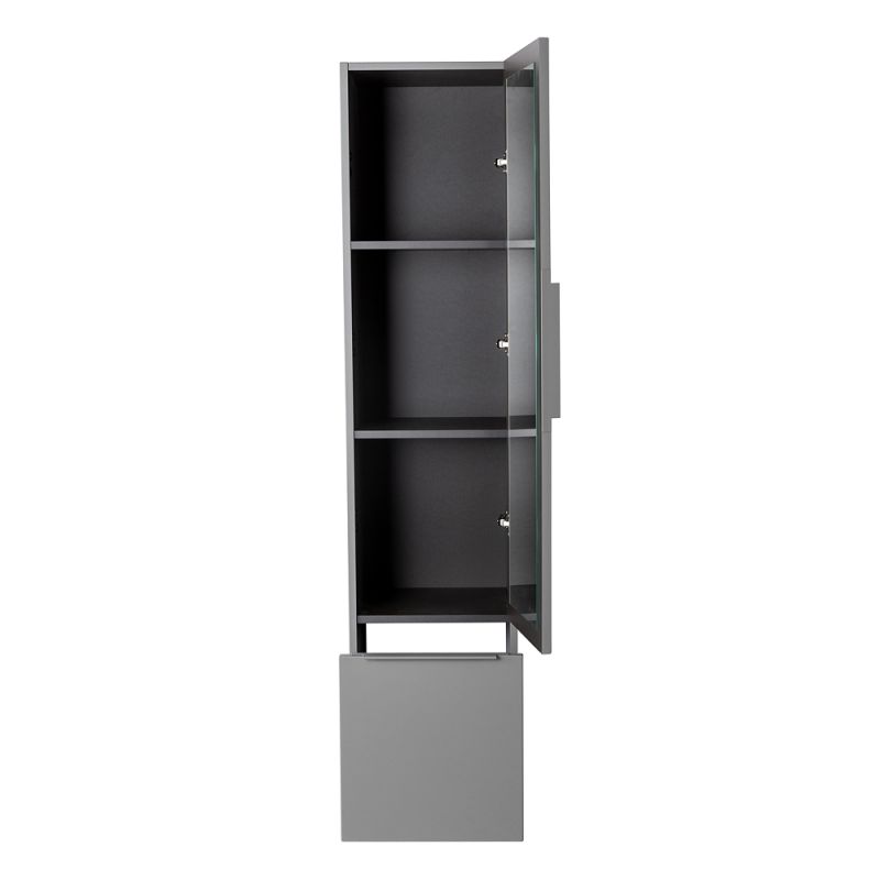 Колонна подвесная с распашной дверью, с зеркалом внутри, одним выдвижным ящиком, реверсивная CEZARES PREMIUM 55504 Серый